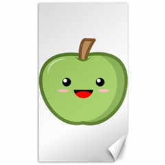 Kawaii Green Apple Canvas 40  X 72  