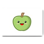 Kawaii Green Apple Large Doormat  30 x20  Door Mat