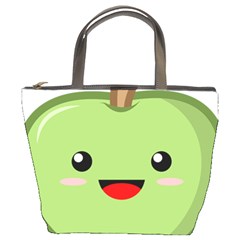 Kawaii Green Apple Bucket Bags