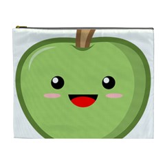 Kawaii Green Apple Cosmetic Bag (xl)