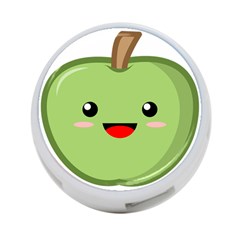 Kawaii Green Apple 4-port Usb Hub (one Side)