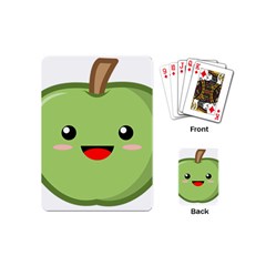 Kawaii Green Apple Playing Cards (mini) 