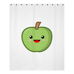 Kawaii Green Apple Shower Curtain 60  X 72  (medium) 