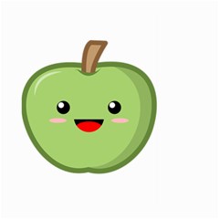 Kawaii Green Apple Large Garden Flag (two Sides)