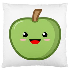 Kawaii Green Apple Large Cushion Cases (one Side) 