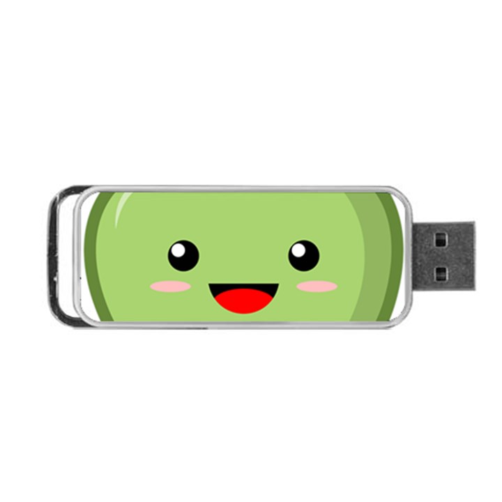 Kawaii Green Apple Portable USB Flash (Two Sides)