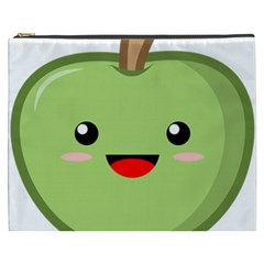 Kawaii Green Apple Cosmetic Bag (xxxl) 