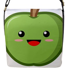 Kawaii Green Apple Flap Messenger Bag (s)