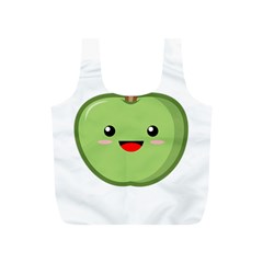 Kawaii Green Apple Full Print Recycle Bags (s)  by KawaiiKawaii