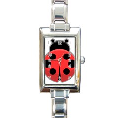 Kawaii Ladybug Rectangle Italian Charm Watches