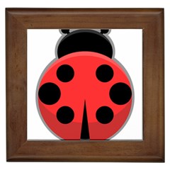 Kawaii Ladybug Framed Tiles