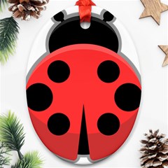 Kawaii Ladybug Ornament (oval)  by KawaiiKawaii