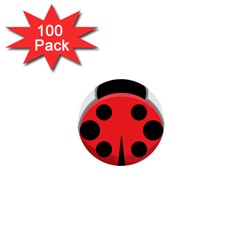 Kawaii Ladybug 1  Mini Buttons (100 Pack) 