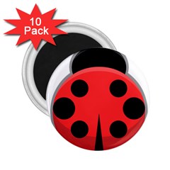 Kawaii Ladybug 2 25  Magnets (10 Pack) 