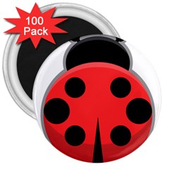 Kawaii Ladybug 3  Magnets (100 Pack)