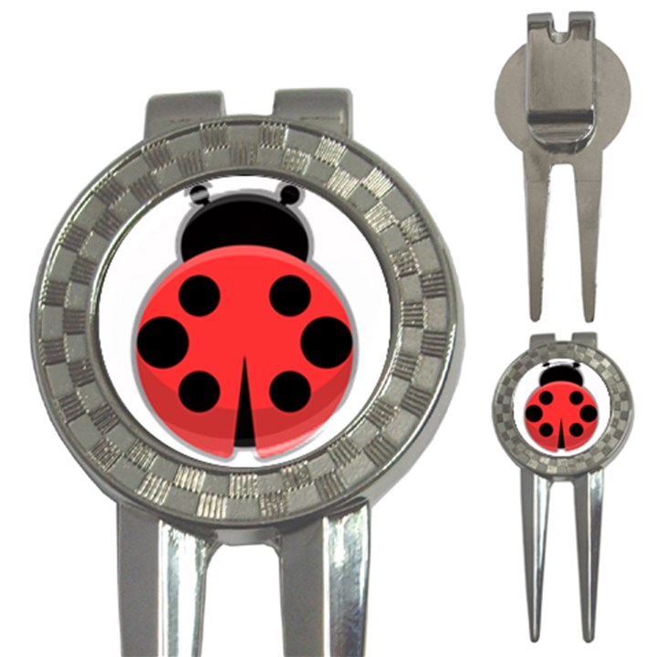 Kawaii Ladybug 3-in-1 Golf Divots