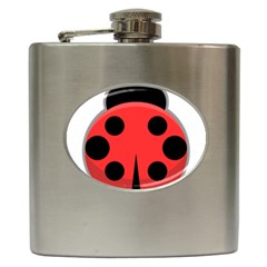 Kawaii Ladybug Hip Flask (6 Oz)