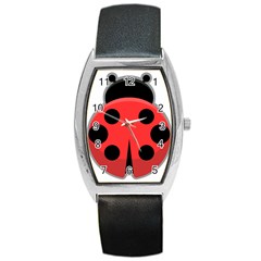 Kawaii Ladybug Barrel Metal Watches