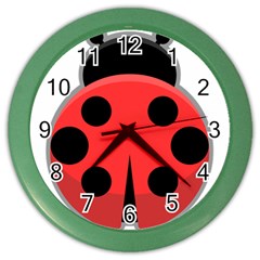 Kawaii Ladybug Color Wall Clocks