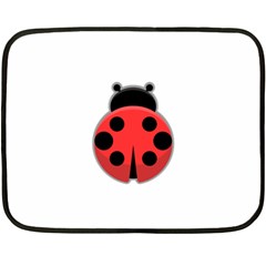 Kawaii Ladybug Double Sided Fleece Blanket (mini) 