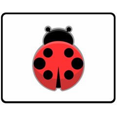 Kawaii Ladybug Fleece Blanket (medium)  by KawaiiKawaii