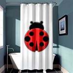 Kawaii Ladybug Shower Curtain 36  x 72  (Stall)  Curtain(36 X72 ) - 33.26 x66.24  Curtain(36 X72 )