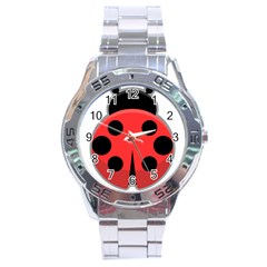 Kawaii Ladybug Stainless Steel Men s Watch