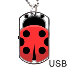 Kawaii Ladybug Dog Tag Usb Flash (two Sides)  by KawaiiKawaii