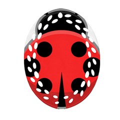 Kawaii Ladybug Ornament (oval Filigree) 