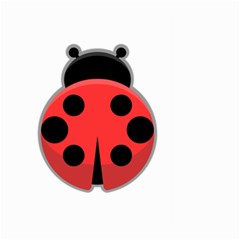 Kawaii Ladybug Large Garden Flag (two Sides)