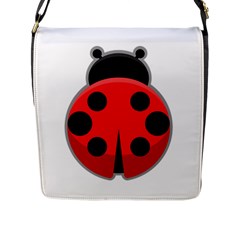 Kawaii Ladybug Flap Messenger Bag (l) 