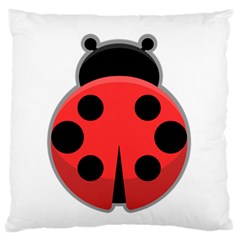 Kawaii Ladybug Large Flano Cushion Cases (one Side) 