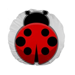 Kawaii Ladybug Standard 15  Premium Flano Round Cushions