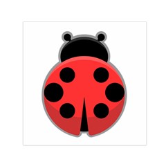 Kawaii Ladybug Small Satin Scarf (square) 