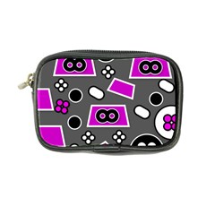 Grey Pink Abstract  Coin Purse