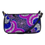 Beautiful Blue Black Abstract  Shoulder Clutch Bags Front