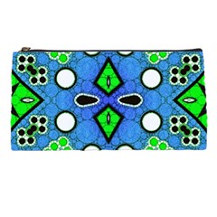 Florescent Blue Green Abstract  Pencil Cases