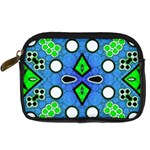 Florescent Blue Green Abstract  Digital Camera Cases Front