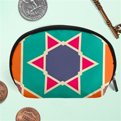 Red Retro Star Accessory Pouch