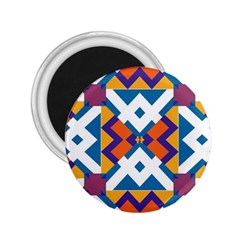 Shapes In Rectangles Pattern 2 25  Magnet