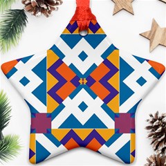 Shapes In Rectangles Pattern Ornament (star)