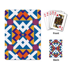 Shapes In Rectangles Pattern Playing Cards Single Design