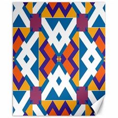 Shapes In Rectangles Pattern Canvas 11  X 14 