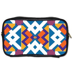 Shapes In Rectangles Pattern Toiletries Bag (two Sides)