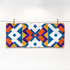 Shapes In Rectangles Pattern Hand Towel