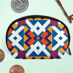 Shapes In Rectangles Pattern Accessory Pouch