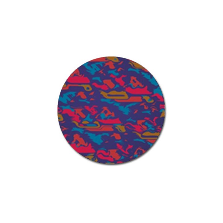 Chaos in retro colors Golf Ball Marker (4 pack)