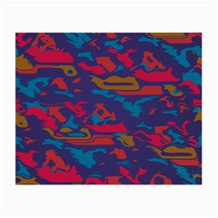 Chaos In Retro Colors Small Glasses Cloth