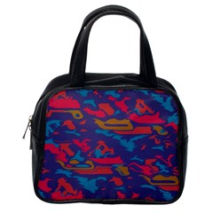 Chaos In Retro Colors Classic Handbag (one Side)