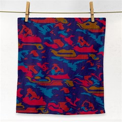 Chaos In Retro Colors Face Towel by LalyLauraFLM